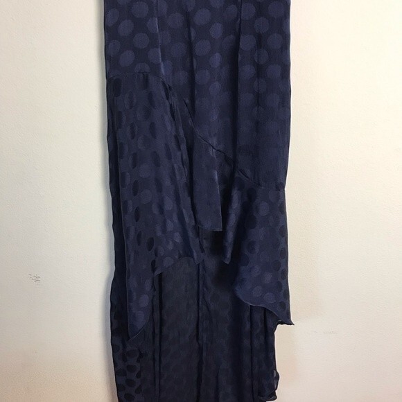Hello Molly Polka Dot High Low Dress- Low Cut- Blue- Size 8- Great Condition!! - Picture 3 of 5